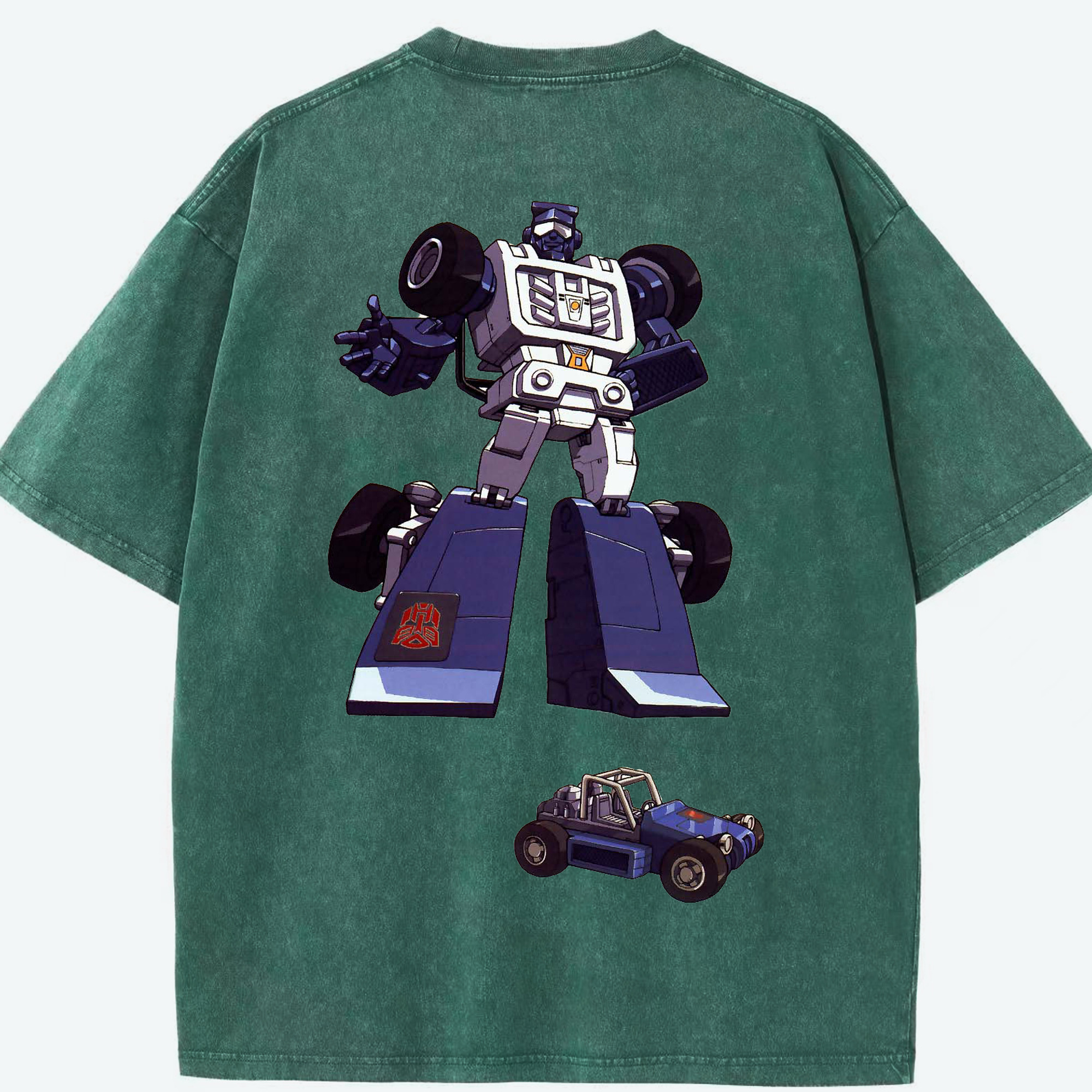 （画像用）  綿100% ヴィンテージ風 半袖Tシャツ（背面プリント）